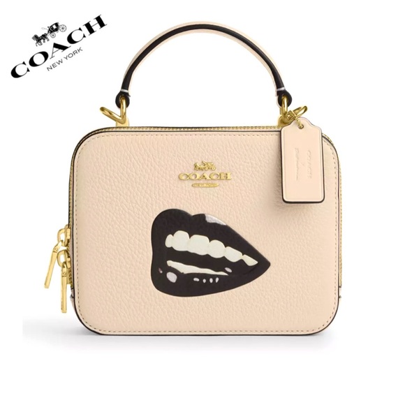 Coach Handbags - NWT COACH Coach X Tom Wesselmann Box Leather Crossbody